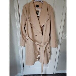 City chic blush coat